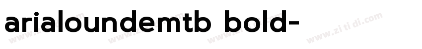 arialoundemtb bold字体转换